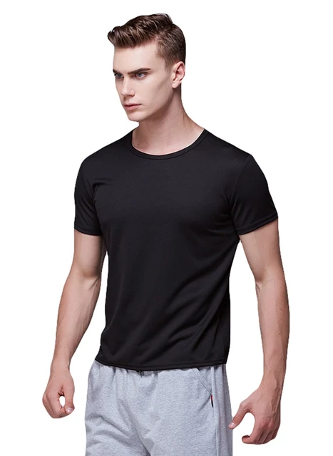 US $5.29 Men T-Shirt Anti-Dirty Waterproof Hydrophobic Stainproof Breathable Shirt Antifouling Quick Dry Top