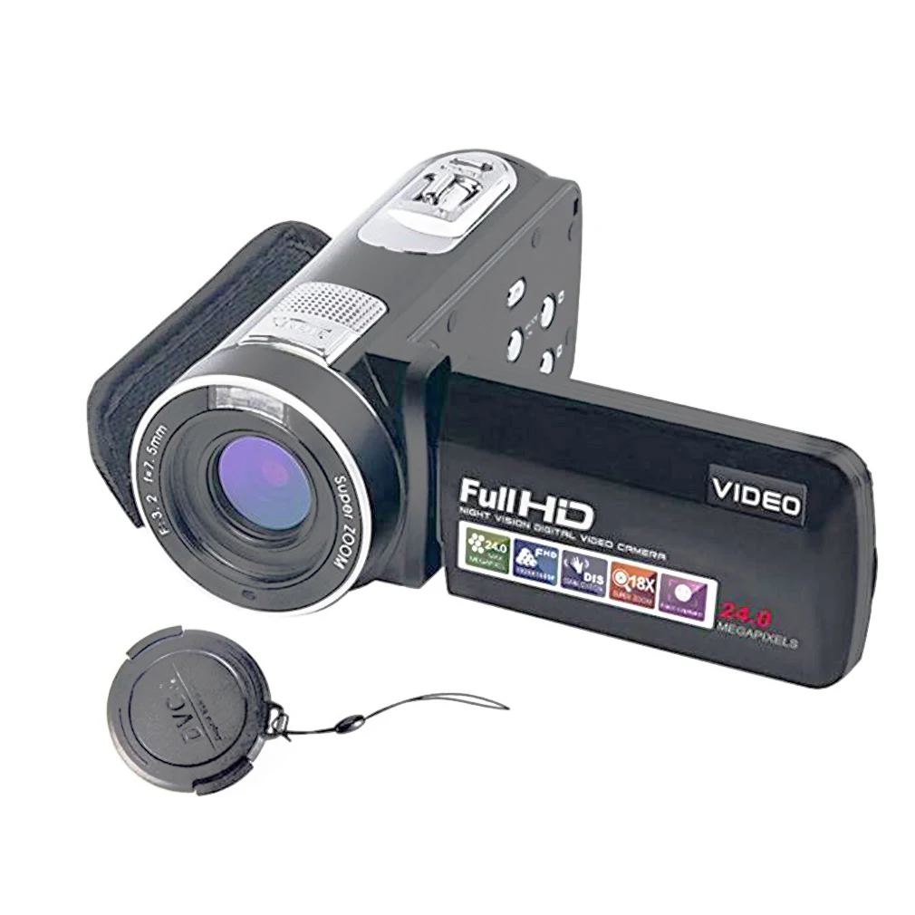 

24MP Digital Camera 1920 x 1080 Full HD Night Vision 3.0 Inch LCD Screen 18X Zoom Camera Video Camcorder Mini DV Drop Shipping