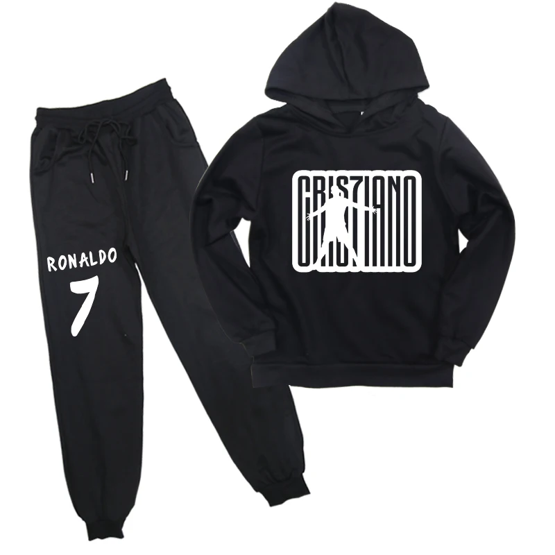 

Kids Ronaldo 7 CR7 Sweatshirt Pants Suit Hoodies Casual Sportswear 2pc Set Boys Girls Tops Cotton Pullover Sportswear Clothes