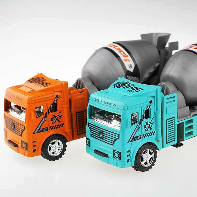 

Toy Inertia Truck Toy Concrete Mixer Lorry Rotatable Cement Mixing Tank Engineering Vehicle Model