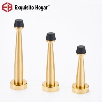 

Door Stops Hardware Brass Door Fitting Suction Anti-Collision Long Gear Rubber Stopper Turtle Has Binding Resistance