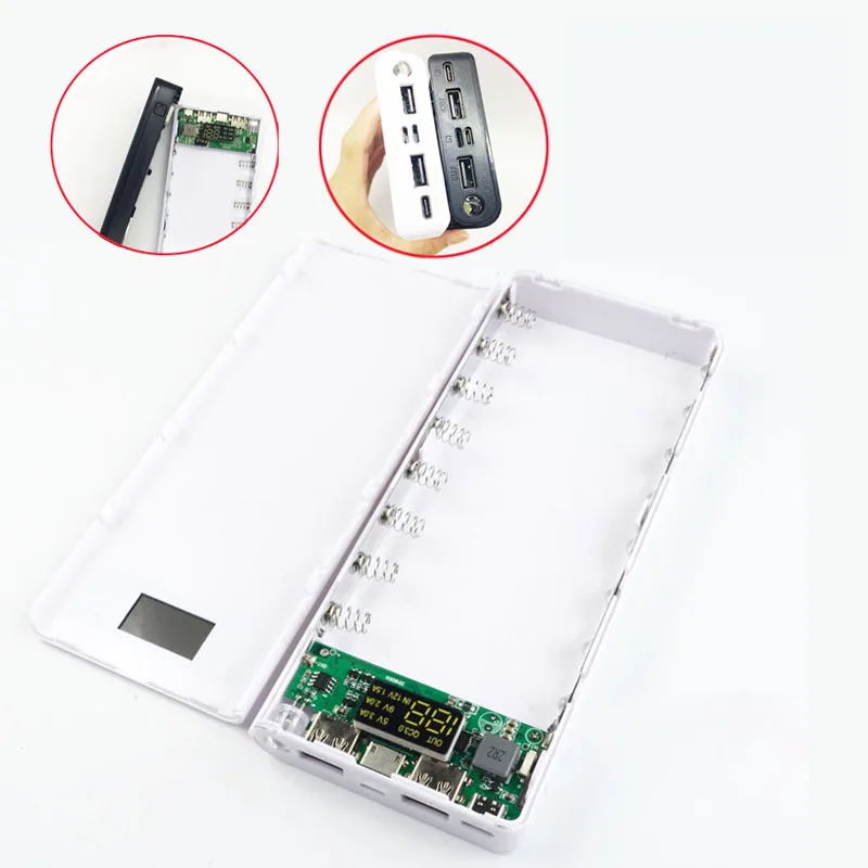 

Diy Power Bank Kit Quick Charge 3.0 Power Bank Case External Battery 18650 QC 3.0 Power Bank 5V 9V 12V DIY Box Shell