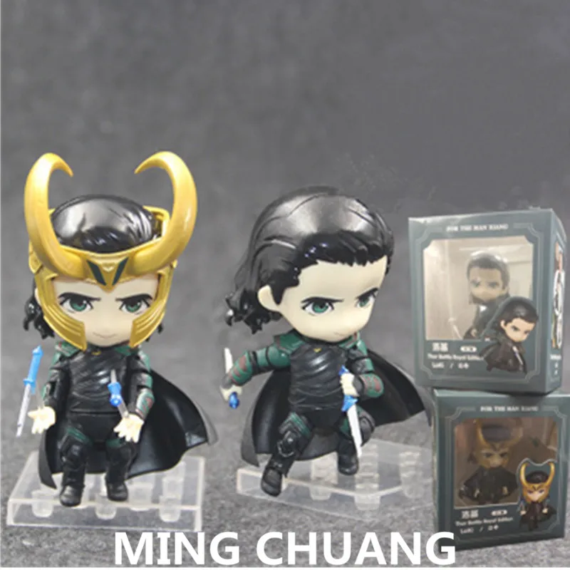 2 Style Avengers Infinity War Q Version Loki Nendoroid PVC 10CM Action Figure Collectible Model Toy BOX Birthday Gift Z99