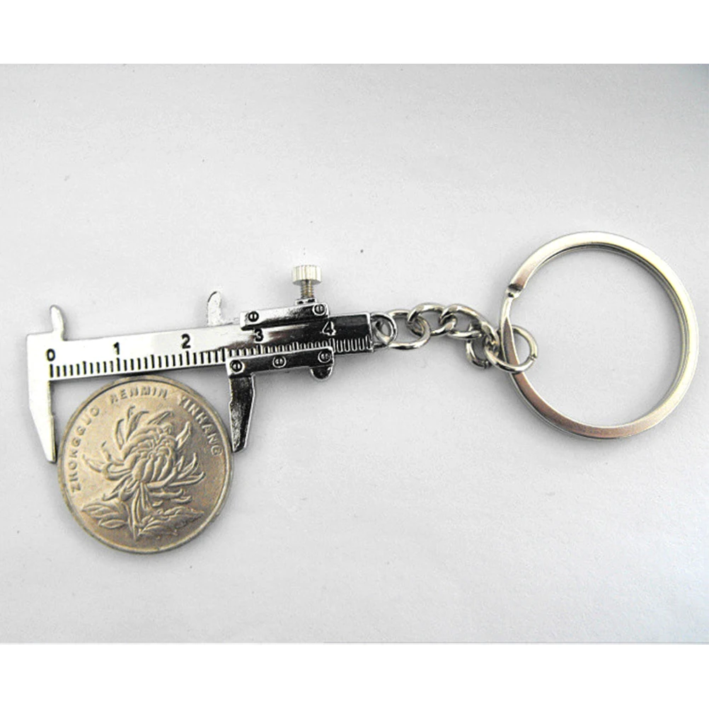 

2 Colors Special Novelty Simulation Movable Vernier Caliper Model Slide Ruler Key ring ruler Keyring Gift