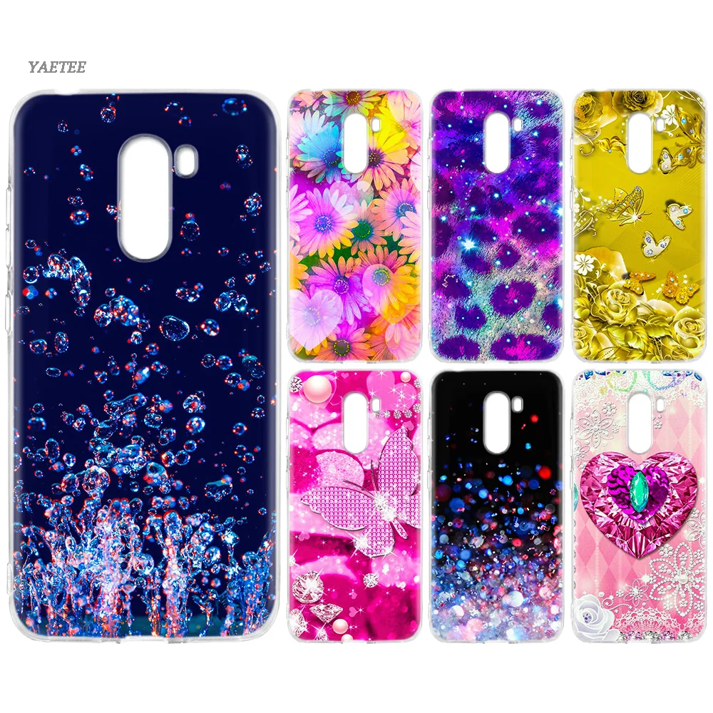 

Glitter Sparkle Glow just printing Soft TPU Bumper Case For Xiaomi Redmi S2 Y3 Y2 Note 7 7S 6 Pro 5 4 4X Xiomi Mi F1 A2 8 Lite 9