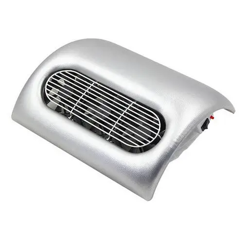 silver 100 V-240 V пылесборник для ногтей всасывающая Машинка для сбора грязи УФ-гель-наконечник вакуумный очиститель, инструмент для очистки для маникюрного салона - Цвет: silver