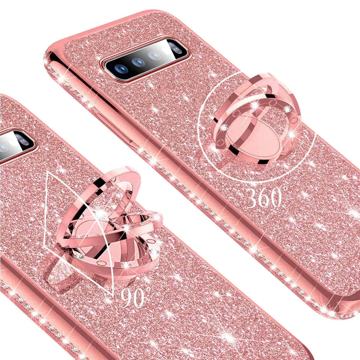 Блестящий Алмазный чехол для Samsung Galaxy S10 S10e S8 S9 Plus Note 9 8 S7 edge A6 A8 2018 A7 Магнитный с