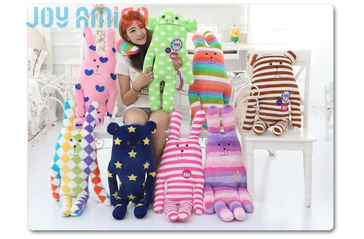 

CRAFTHOLIC Hug Cushion-Sloth And Bunny Rabbit With Different Pattern like Strip /Damond/Pentagon Stuffed Toy Pillow