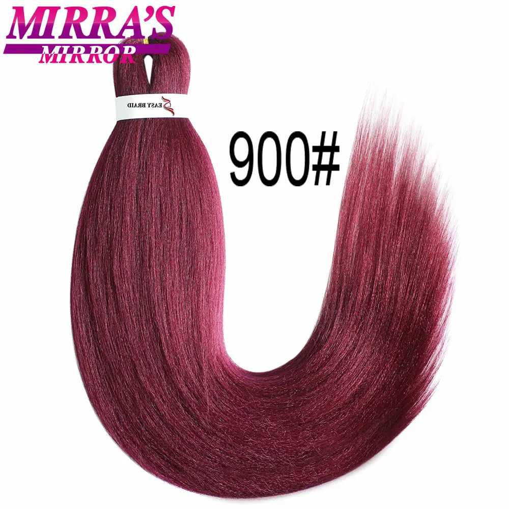 Mirra's Mirror 2" 26" Синтетические косички для наращивания волос длинные, радужной расцветки косички - Цвет: 900