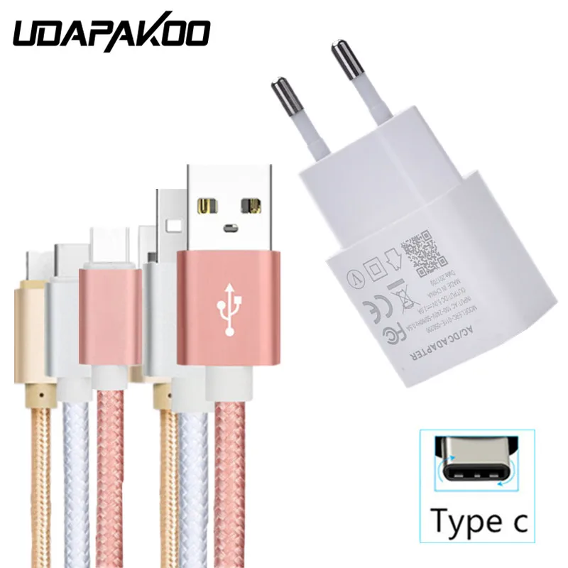 ЕС зарядное устройство и usb type C зарядный провод для samsung S8 S9 Plus Note 9 lenovo Z5 S5 huawei P20 Pro Nova 3 Vivo Nex OPPO Find X