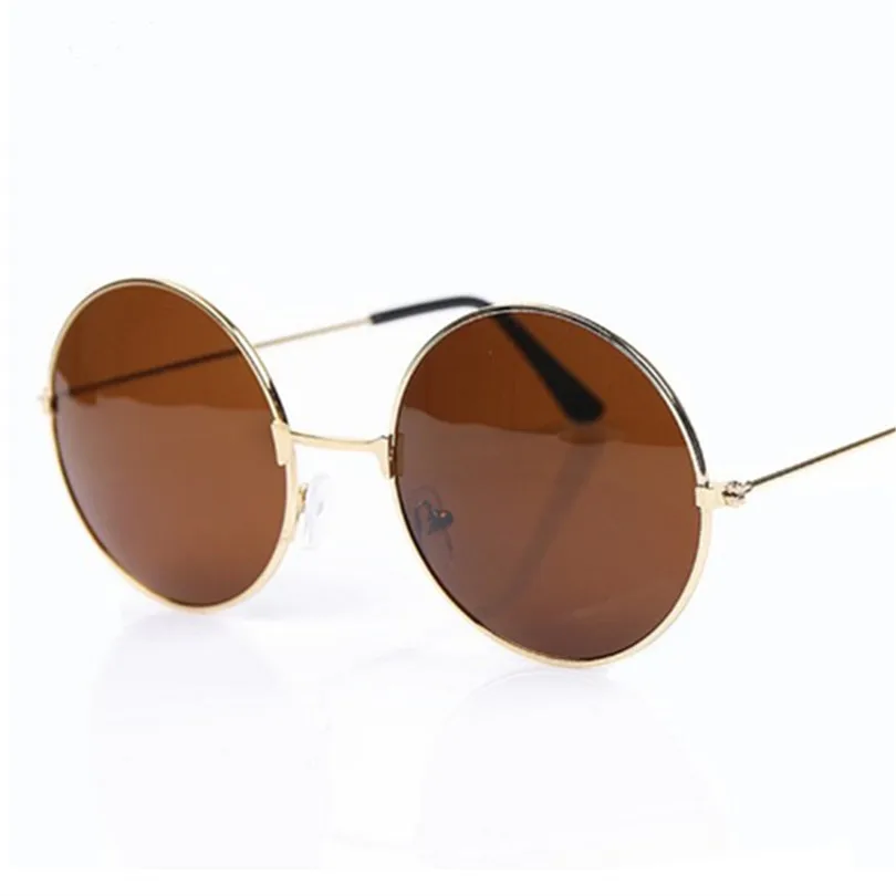 Mirrored Retro Round Sunglasses Men Women Brand Designer Female Male Sun Glasses Men's Women's Vintage Glasses