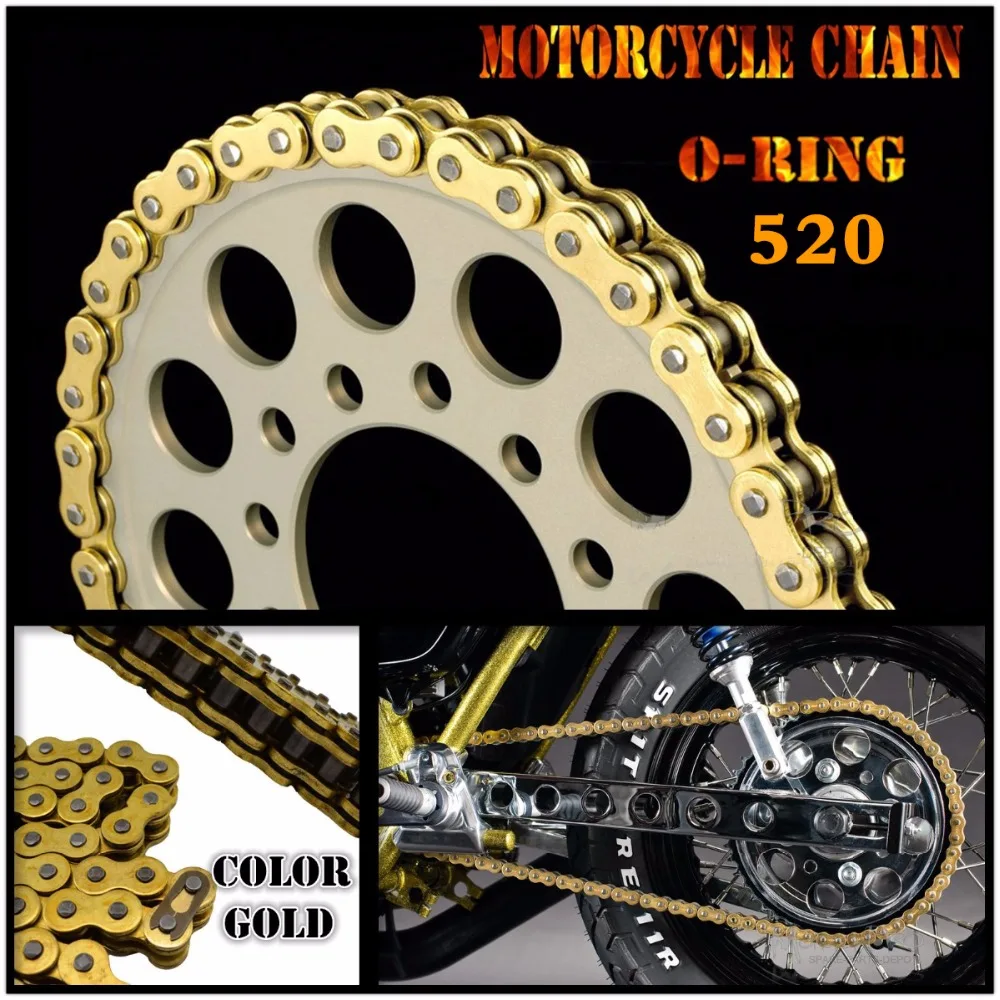 

Motorcycle Drive Chain O-Ring 520 L120 For APRILIA PEGASO 90-91 RALLY 86-87 WIND 88-89 PEGASO650 STRADA 04-06