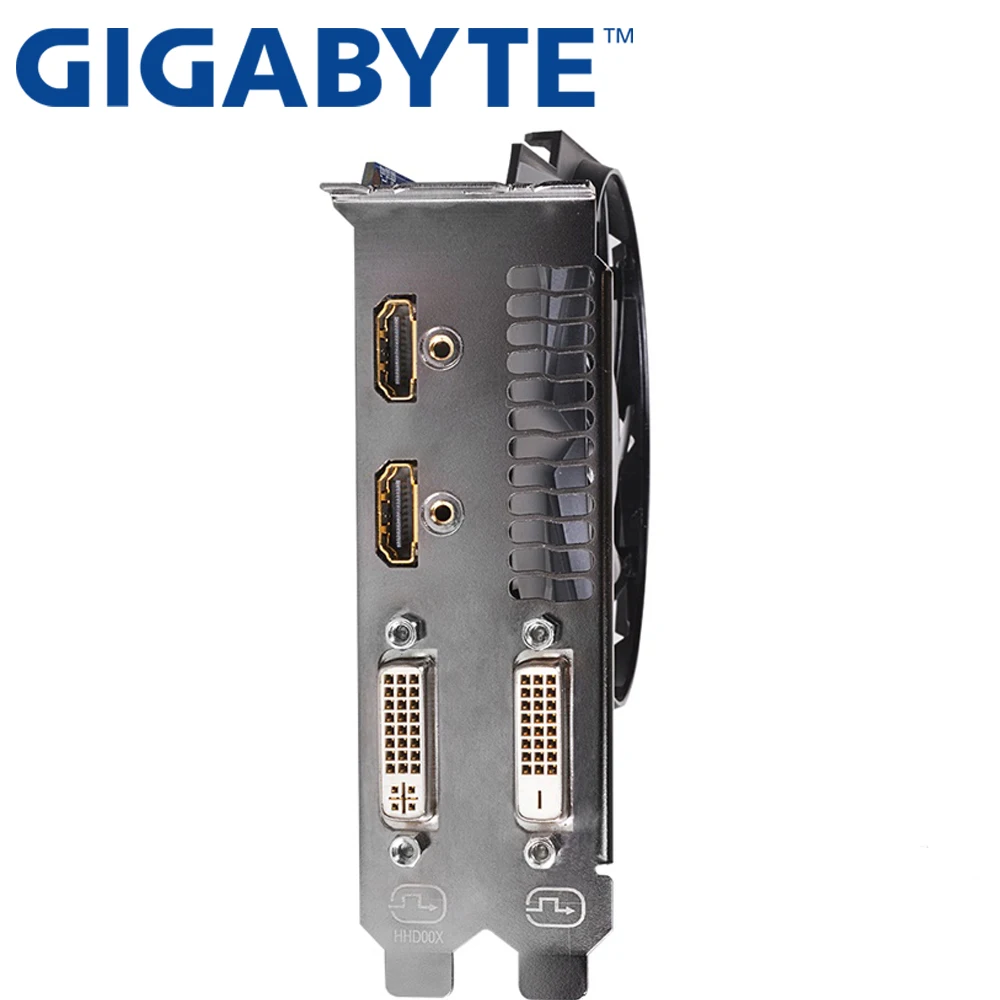 Видеокарта GIGABYTE оригинал GTX 750 Ti 2 Гб 128 бит GDDR5 видеокарта для nVIDIA Geforce 750Ti Hdmi Dvi б/у VGA