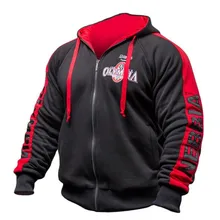 New Men Gyms Hoodies Gyms Fitness Bodybuilding Sweatshirt Zipper Sportswear Male Workout Hooded Jacket Clothing