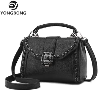 

YONGBONG Fashion 2017 Small Chains Bag Women Candy Messenger Bags Pu Leather Female Mini Handbag Shoulder Bag Flap Women Bag