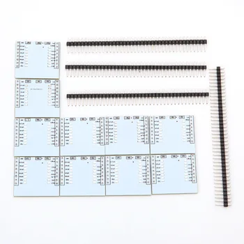 

10 x ESP8266 WiFi Module Breakout Board / Adapter Plate for ESP-07 ESP-08 ESP-12