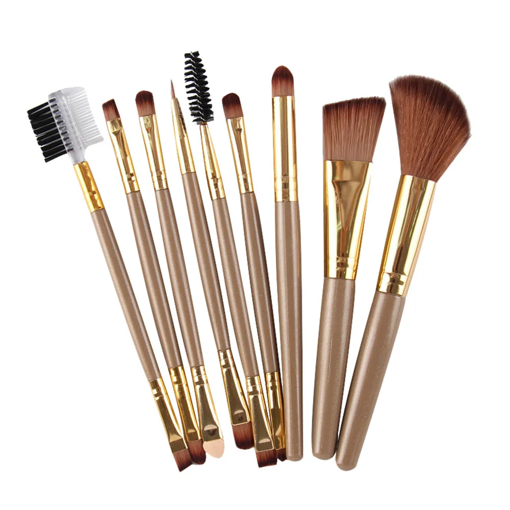 

9pcs Professional Makeup Brushes Set Cosmetic Brushes Eyeshadow Eye Shadow Foundation Blending BrushPincel de maquiagem L58