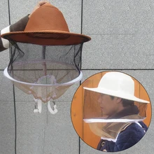 1 шт. от насекомых шляпа противомоскитная маска 3D дышащая сетчатая ткань+ HD сетка шляпа пчеловода лицевая крышка Москит крышка veiled cap шапки