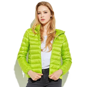 

Women green/red/pink/purple Ultra Light Down Jacket 100% White Duck Down coat lady coats orange red white blue black Jackets