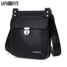 Маленький модный сплав поворотный механизм блокировки откидной крышкой из натуральной кожи сумка для мобильного телефона кошелек Гаджеты держатель Повседневная сумка-мессенджер