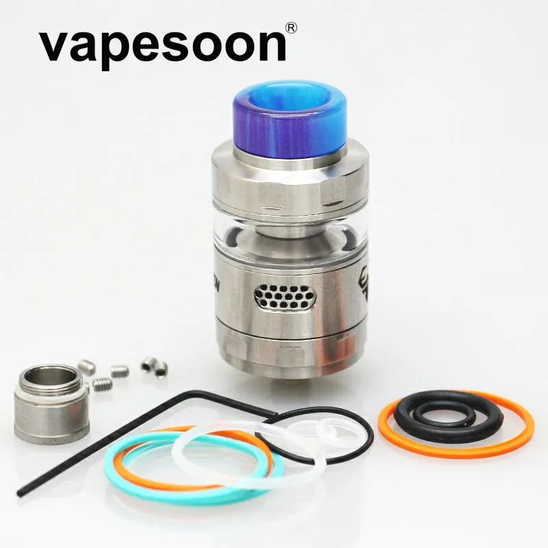 

vapesoon Blitzen RTA Atomizer Diameter 24mm Capacity 2ml/5ml Single / Dual Coils Fit for e-Cigarette 510 Thread Battery Box Mod