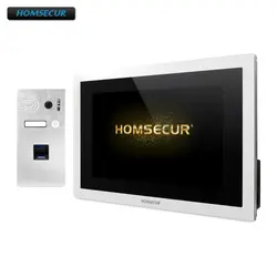 Homsur 10 "видео и аудио дома, домофон с отпечатков пальцев камера для дома/без каблука BC061HD-S + BM114HD-S