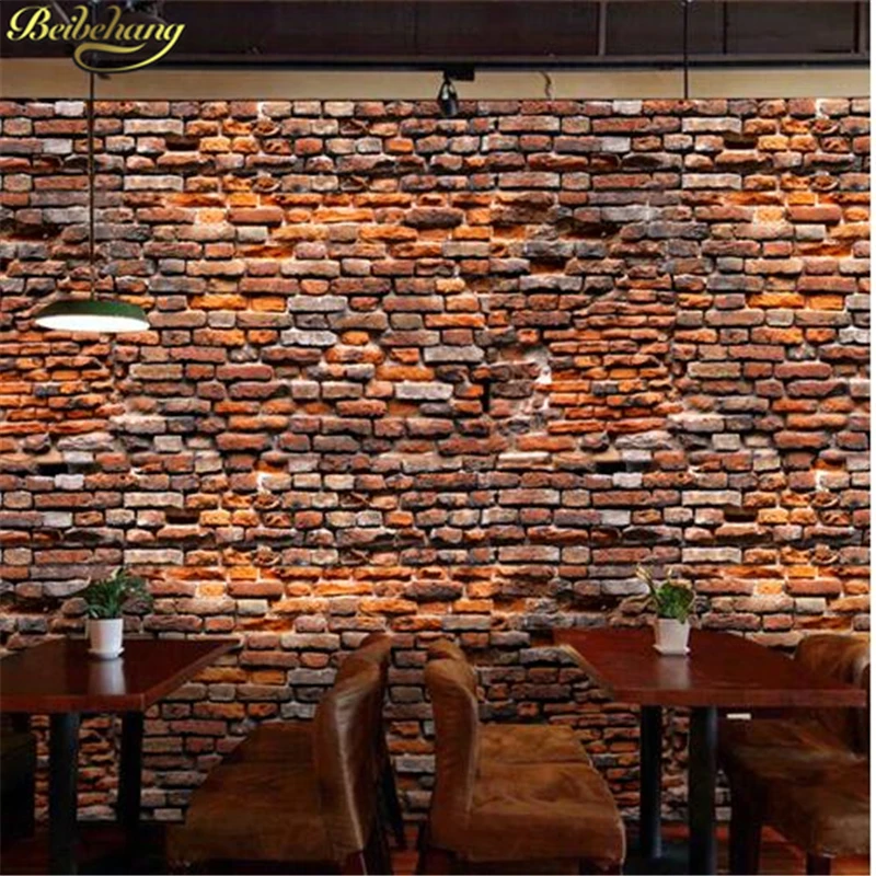 beibehang papel de parede Custom Retro red brick wallpaper for walls 3 d Landscape Living Room bedroom 3d photo mural wall paper beibehang papel de parede Custom Retro red brick wallpaper for walls 3 d Landscape Living Room bedroom 3d photo mural wall paper