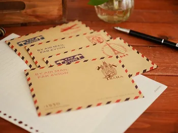 

10pcs/lot 162*110mm New vintage kraft paper Stationery Envelope Romantic Style envelopes