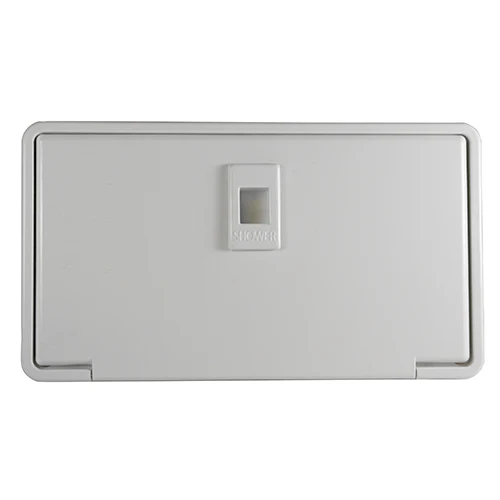 

Arctic White /Black Exterior Shower with Latching or Locking door RV Maire Boat
