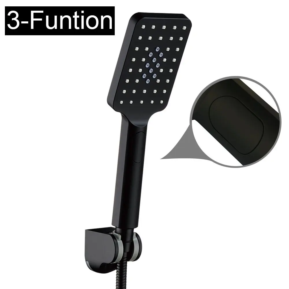 Buy Matte Black ABS Plastic Hand held Shower Head set