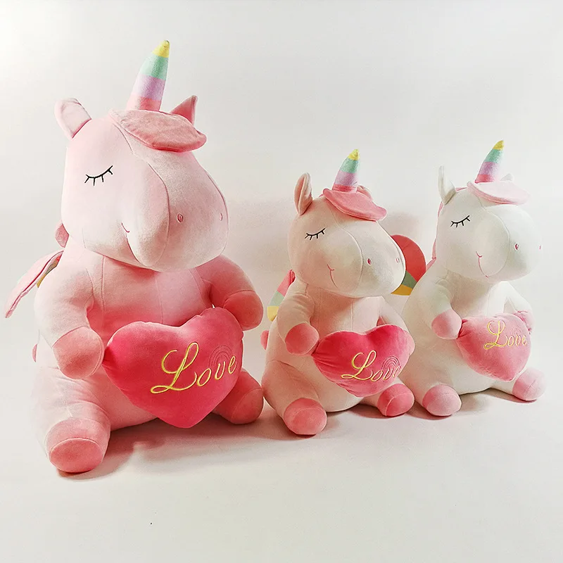 

New Unicorn Plush Toy Cute Doll Pillow Soft Creative Children Room Creative Cushion Pillow Gala Kids Girl Gift Plush Toys 45 cm