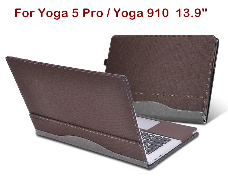Чехол для lenovo Yoga 910 Yoga 5 Pro 13,9, съемный рукав для ноутбука, защитный чехол для ноутбука, Защитная пленка для сенсорного экрана, подарки - Цвет: coffee