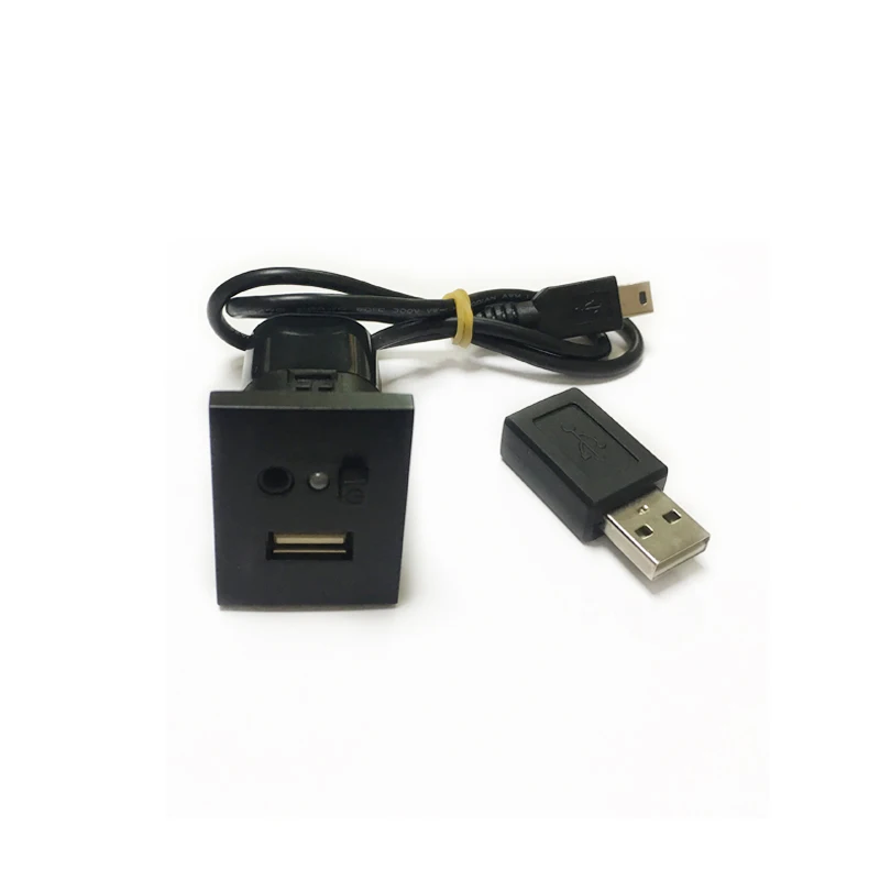 Для Ford Focus MK2 2009 2010 2011 USB/AUX слот интерфейс кнопка переключения аудио вход мини USB кабель+ адаптер