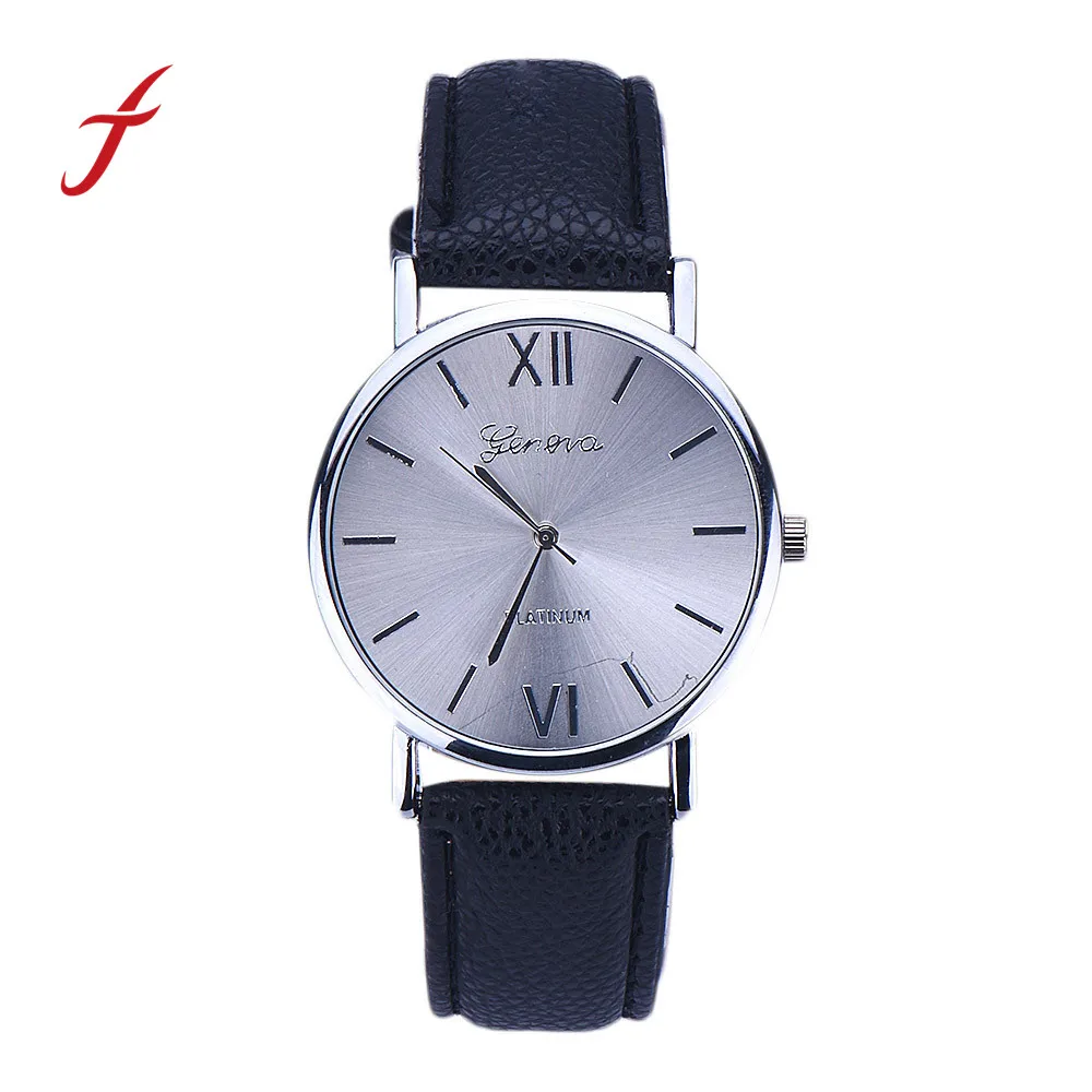 

Feitong New Fashion Luxury Brand Casual Faux Leather Strap Analog Quartz Wrist Watch Watches Women 2016 Relogios Femininos