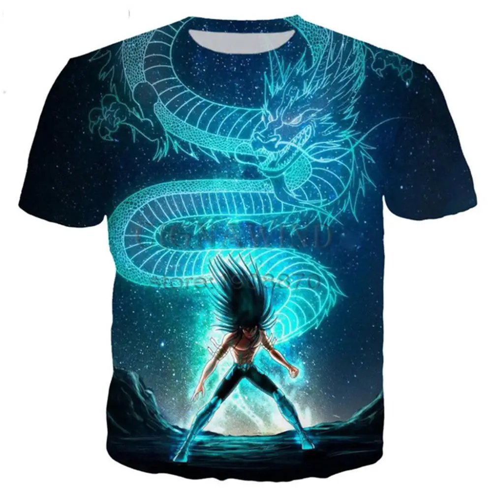 

New Saint Seiya series t shirt men women 3D printed novelty fashion tshirt hip hop streetwear casual summer tops