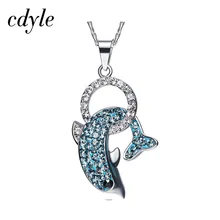 Cdyle Crystals From Swarovski Women Necklace Pendants S925 Sterling Silver Fashion Jewelry Austrian Rhinestone Jewelry Bijoux