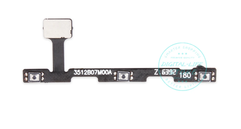 Для Xiaomi Mi5S Plus выключение питания кнопочный переключатель лента гибкий кабель Замена запасных частей тест QC для mi 5s Plus