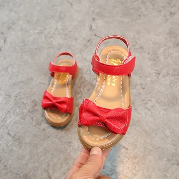 

4 Colors Sweet Sandals Girls Children Summer Shoes Kids Sandals For Girls PU Leather Flowers Princess Shoes Girls Sandals