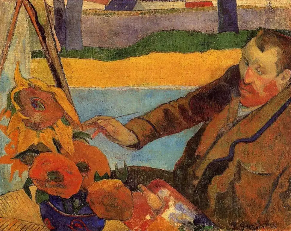 

High quality Oil painting Canvas Reproductions Van Gogh Painting Sunflowers (1888) by Paul Gauguin hand painted