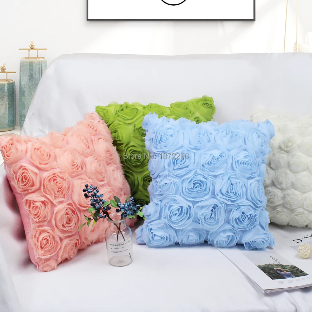 

Free shipping custom 40/45/50/55/60/65cm Polyester Chiffon Embroidery+ Linen/Rayon Two Layers Cushion Cover HT-PCELRC-01-02