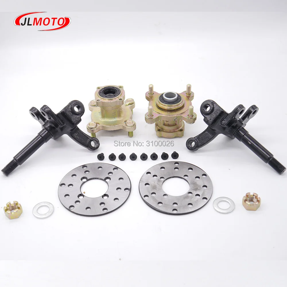 1SET4StudSteeringStrutKnuckleSpindleswith108mmBrakeDiscWheel