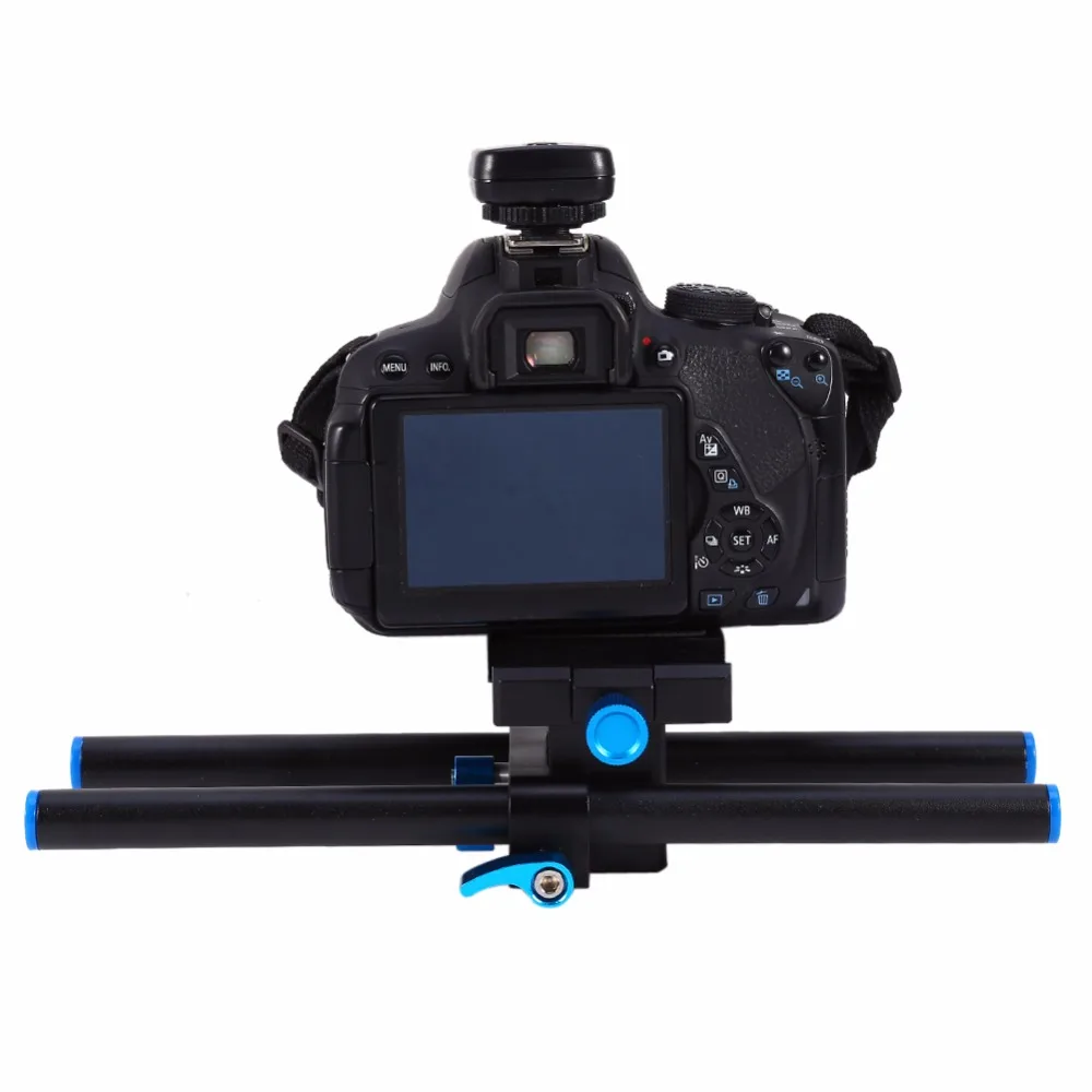 Buy DSLR Camera Baseplate 15mm Rail Rod Support System