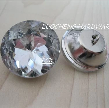 200PCS/LOT 25 MM REDBUD GLASS BUTTONS CRYSTAL BUTTONS FOR SOFA INDUSTRY OR OTHER DECORATION FILEDS
