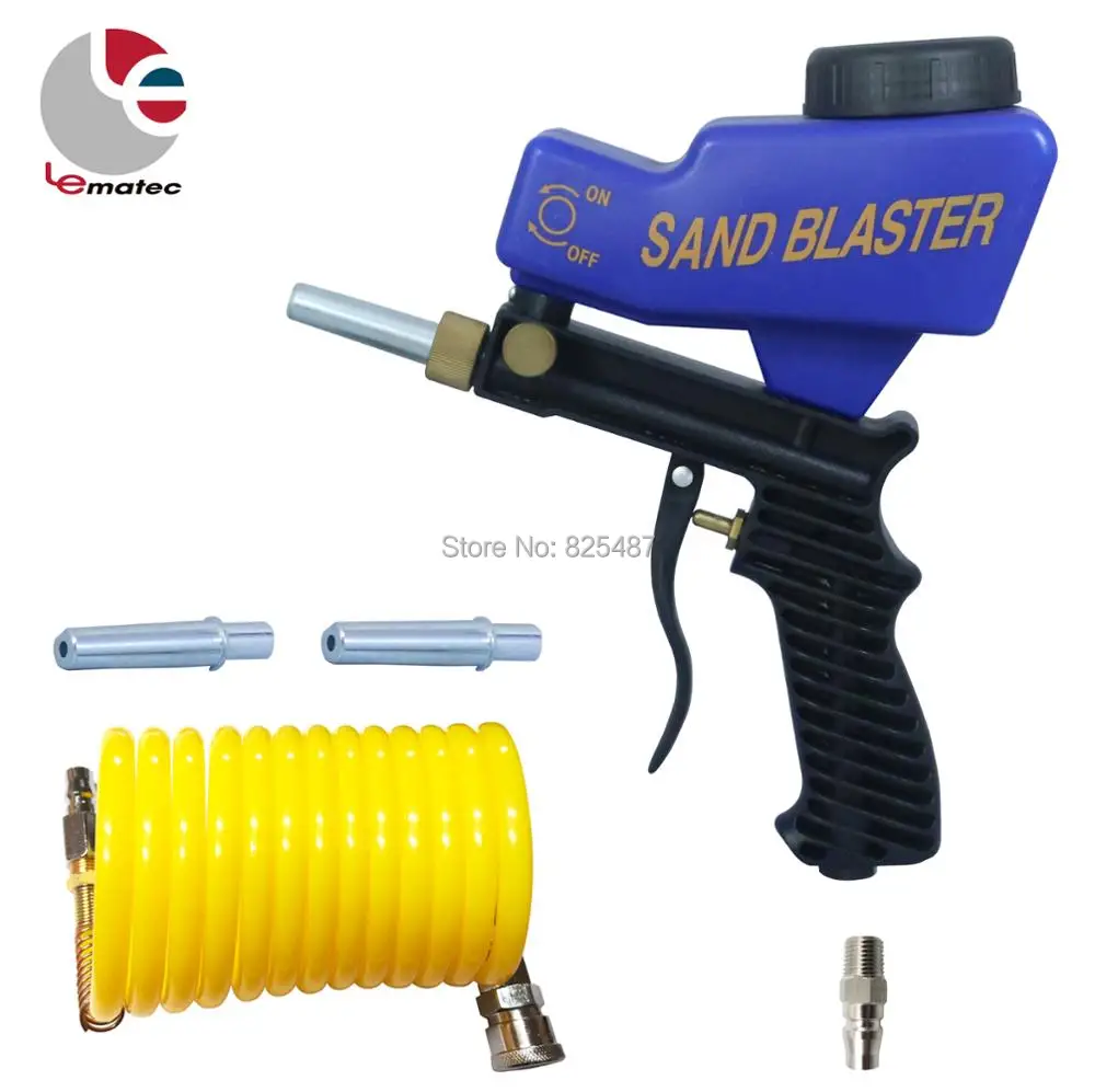 Пескоструйный пистолет LEMATEC с 1/4 &quotбыстрым разъемом воздушный шланг из нейлона