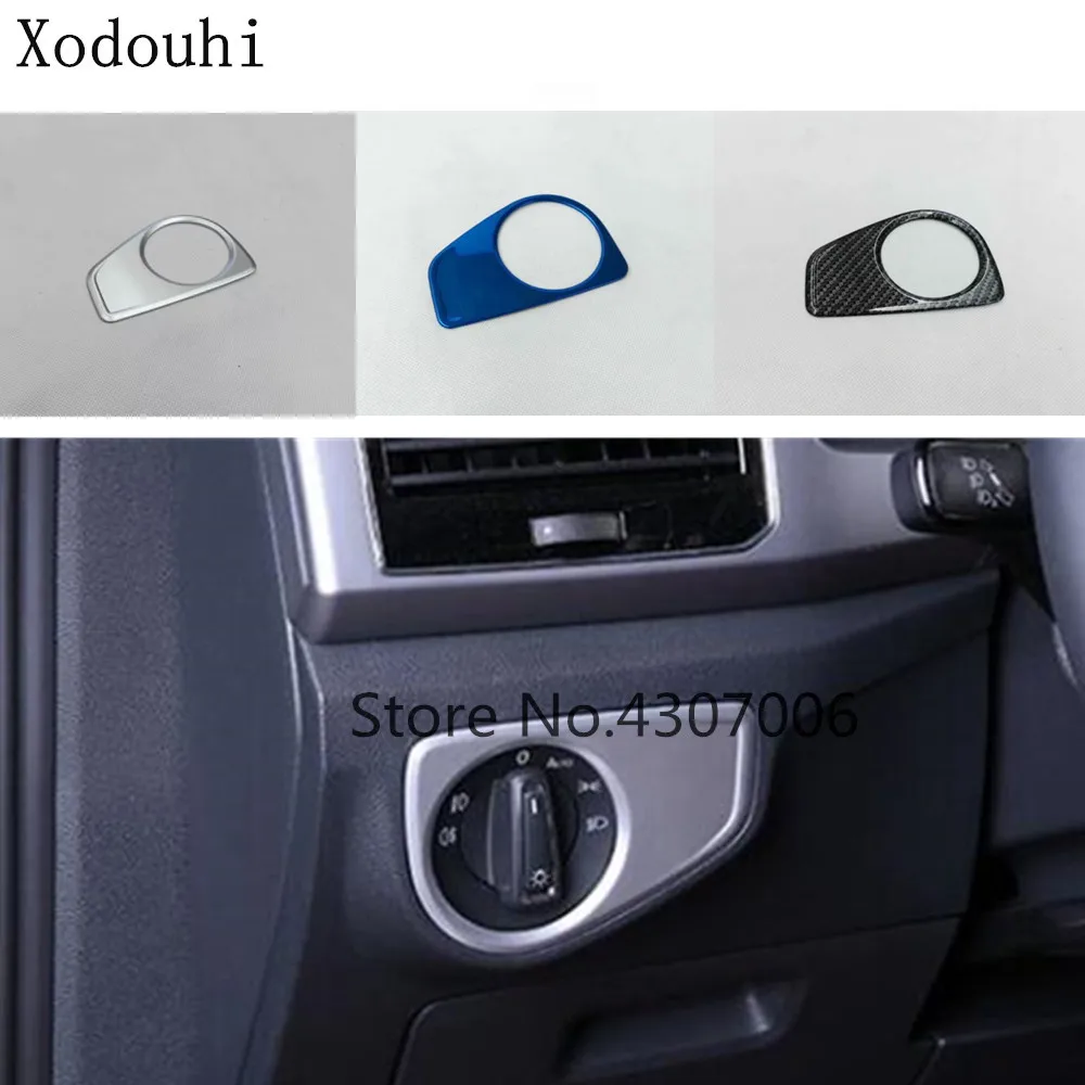 

Car stick front head fog light lamp switch button trim frame 1pcs For VW Volkswagen Teramont Atlas 2017 2018 2019