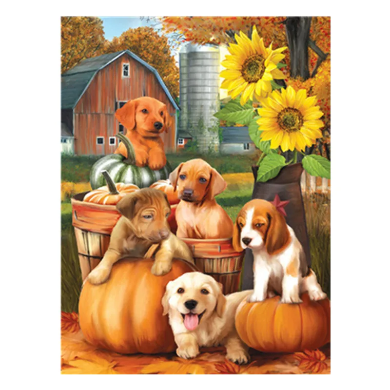 

5D diy diamond embroidery mosaic pattern cartoon character animal home decoration cross stitch round diamond painting sticker se