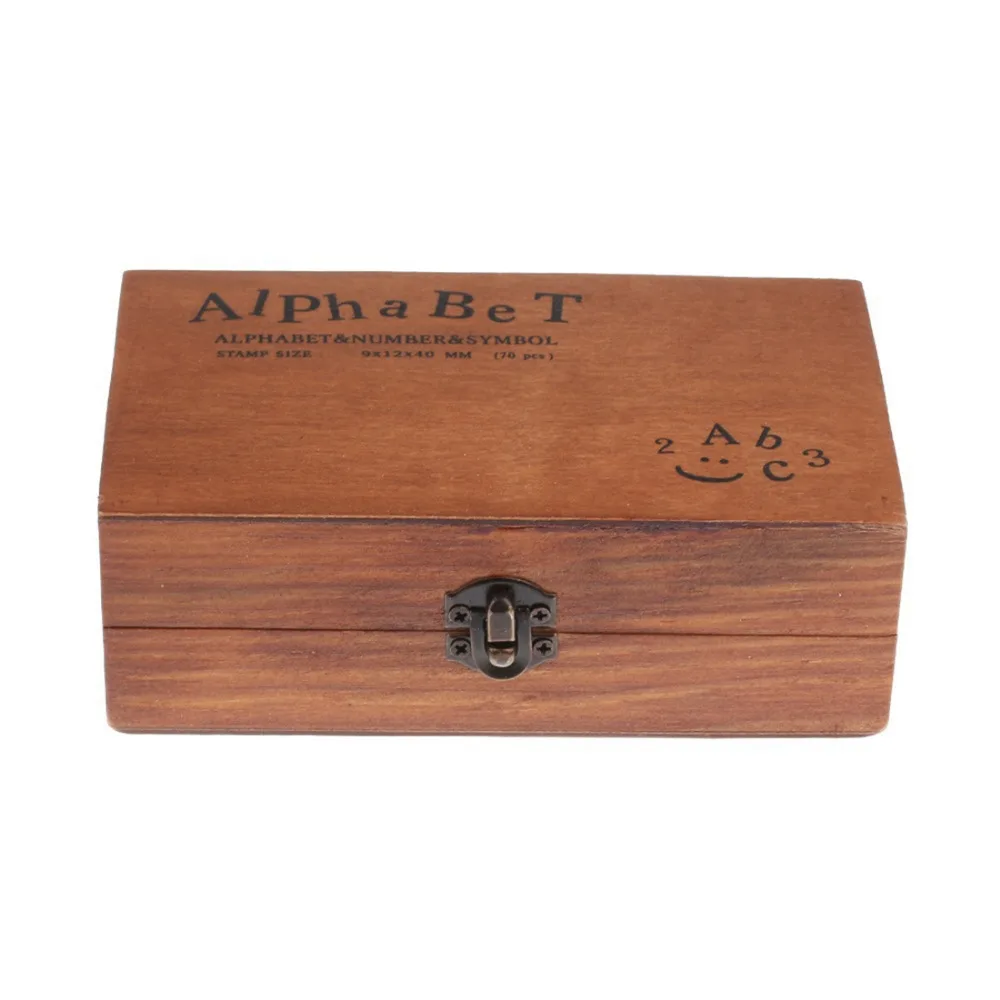 Hot-Sale-70pcs-Vintage-DIY-Number-And-Alphabet-Letter-Wood-Rubber-Stamps-Set-With-Wooden-Box (1)