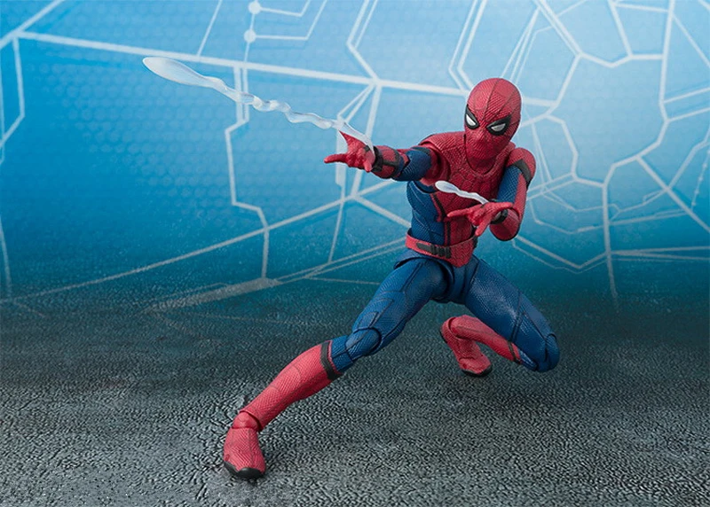 2017 New Spiderman Series Spider-Man PVC Action Figure Collectible Model Toy Christmas Gift for Kids 15cm (10)