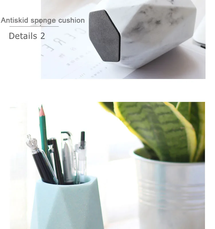 Vaso do Lápis Suporte de Escova Moda Criativa Pena Vaso da Composição Concisa Papelaria Desk Tidy Container 16 Cheap Porta-caneta