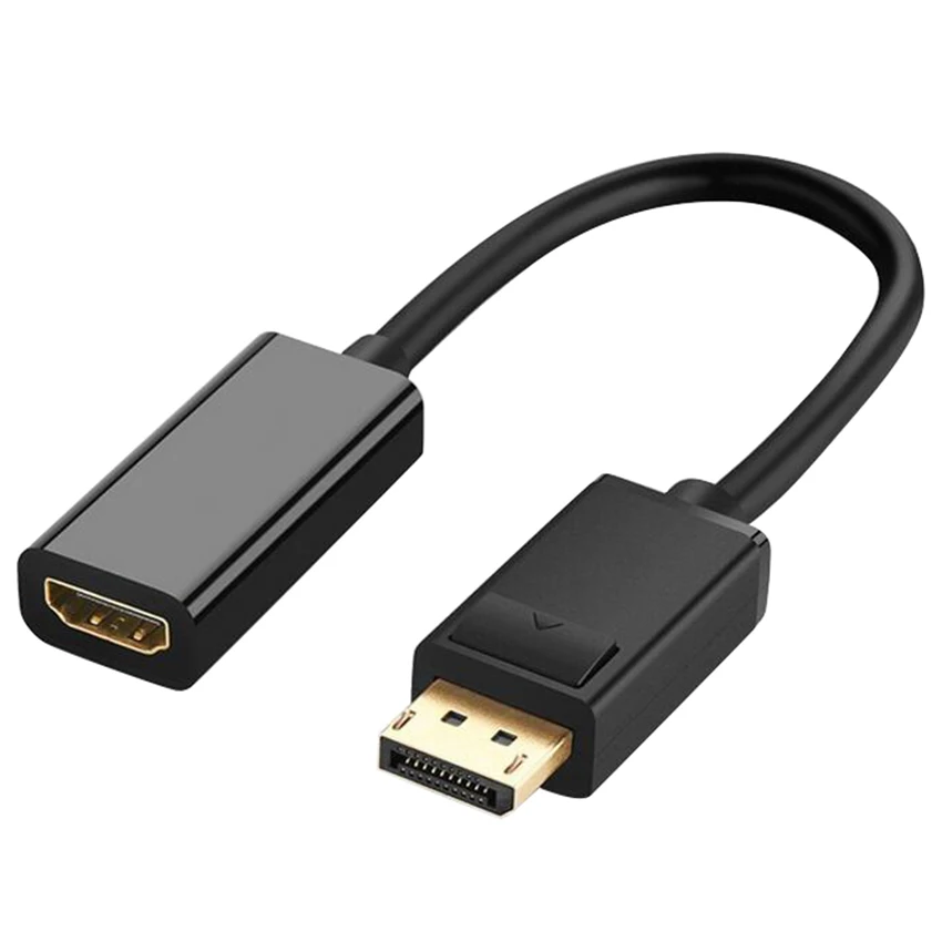 Переходник DP Displayport-HDMI с гнездовым кабелем для Apple Samsung HP DELL ПК ноутбуков |